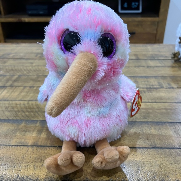 NWT Ty Beanie Boos | Kiwi the pink Bird - Picture 1 of 7